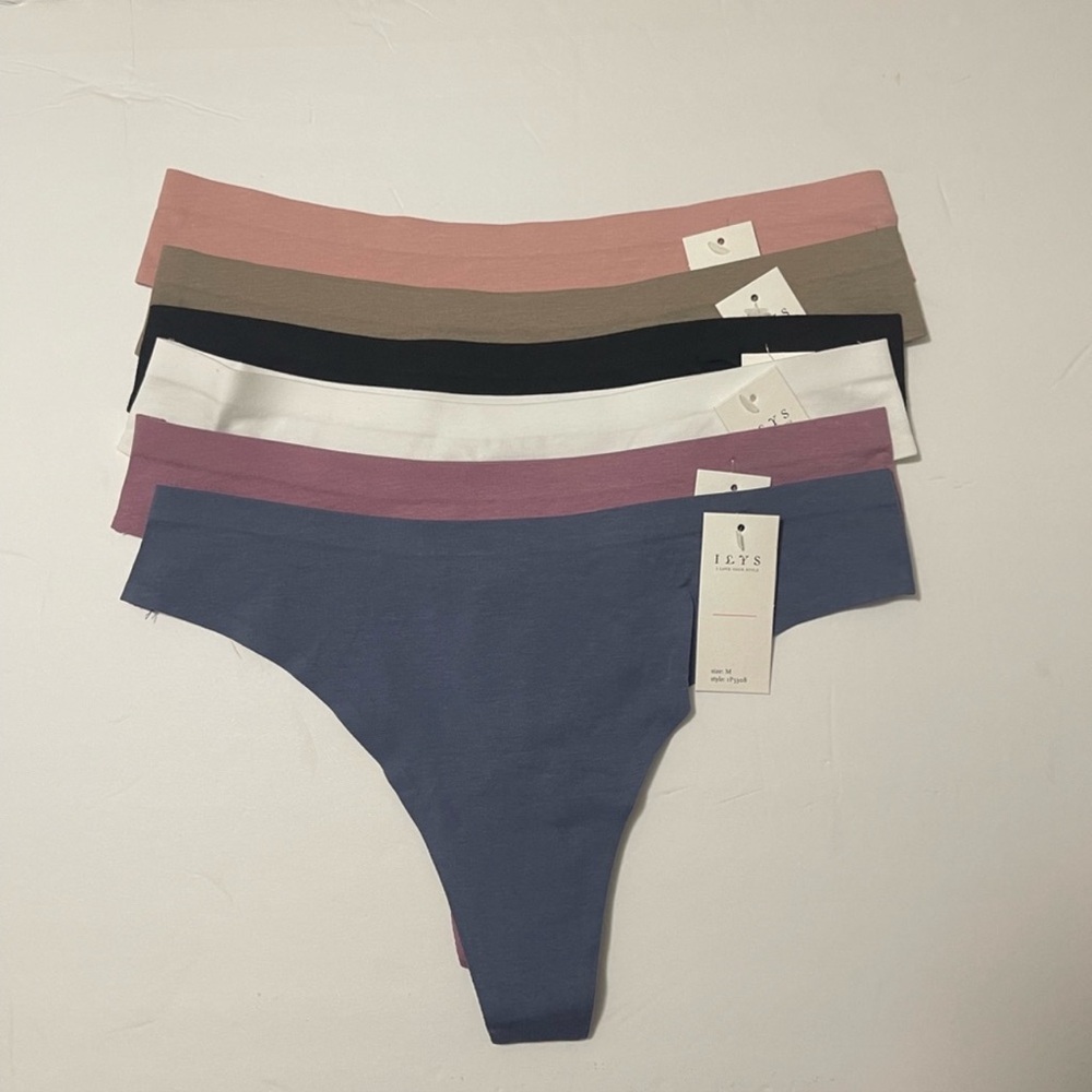 Bundle 6 pieces Cotton Seamless Thong Panties Underwear. Size XLarge. NWT